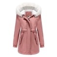 thumbnail image 1 of Lindreshi Winter Jackets Women Womens Warm Long Coat Hoodies Collar Jacket Slim Winter Parkas Outwear, 1 of 8