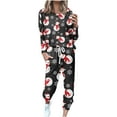 thumbnail image 1 of Lindreshi Womens 2 Piece Lounge Sets Women's Christmas Fashion Long Sleeve Casual Set, 1 of 6
