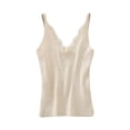 thumbnail image 1 of Lindreshi Womens Camisoles and Tanks Warm Fashion Women Sleeveless Knitting Vest V-Neck Ladies Solid Lace Tank Tops, 1 of 3