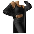 thumbnail image 1 of Lindreshi Womens Pajama Sets Women's Winter Plush Casual Sportswear Long Sleeves 3 Piece Set, 1 of 4