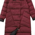 thumbnail image 1 of Lindreshi Womens Shackets Coat in Clothing Clearance Women's Thin and Thin Mid-Length Knee-length Down Jacket, 1 of 3