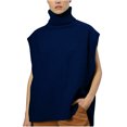 thumbnail image 1 of Lindreshi Womens Sweaters Fall 2023 Women's Fashion Sleeveless Round-Neck Loose Pullover Tops Blouse Knitted Sweater, 1 of 6