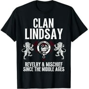 Lindsay Clan Scottish Name Coat Of Arms Tartan Family Party T-Shirt