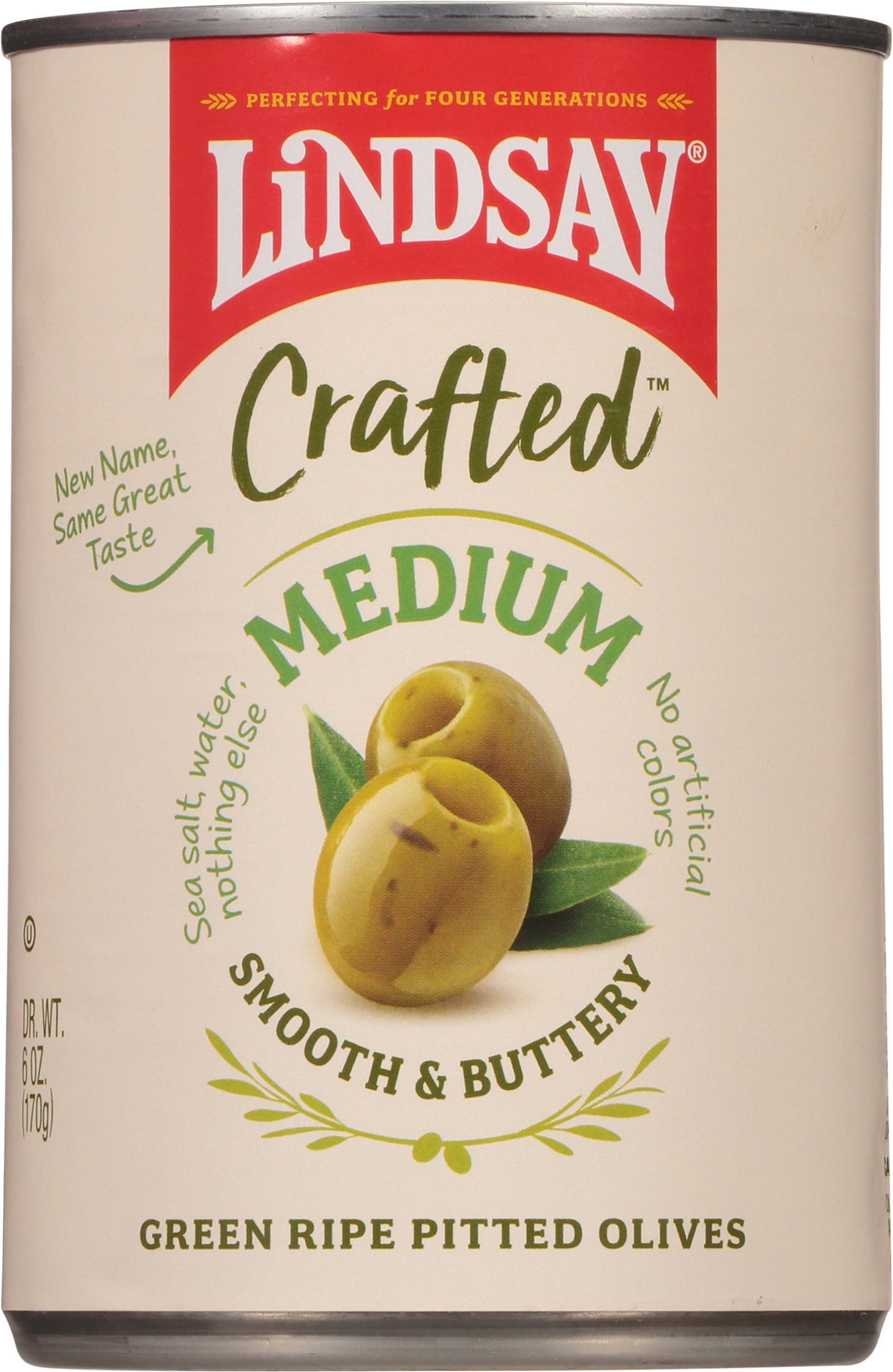Lindsay Crafted Medium Pitted Green Olives 6 oz - Walmart.com