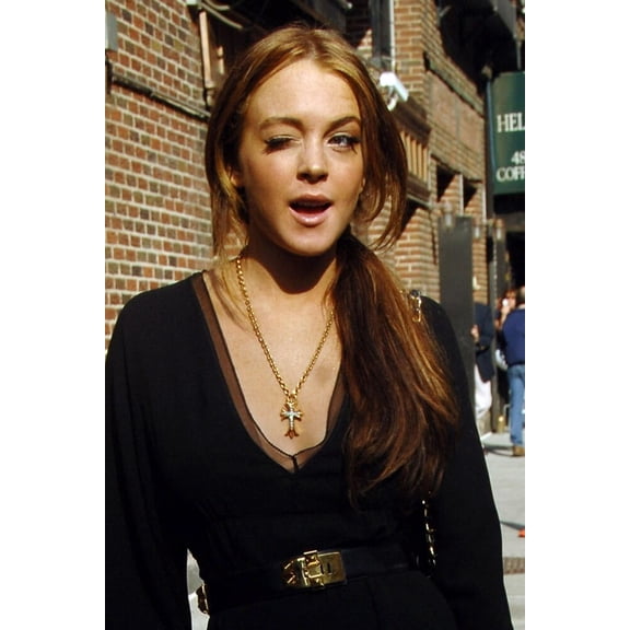 Lindsay Lohan At Talk Show Appearance For The Cbs Late Show With David Letterman