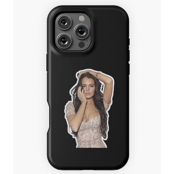 Lindsay Lohan Celebrity Oil Paint Art Phone Case for iPhone 16 15 14 13 12 11 Pro Max