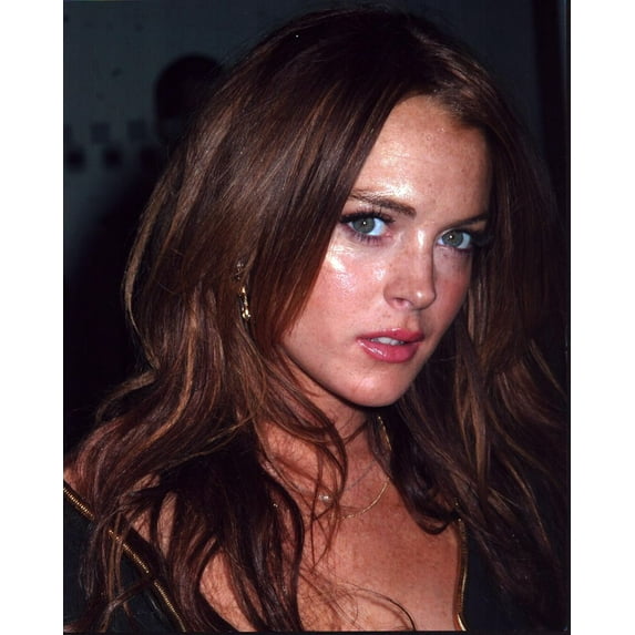 Lindsay Lohan Close Up In Black And Gold Top Photo Print (8 x 10) - Item # MVM70788