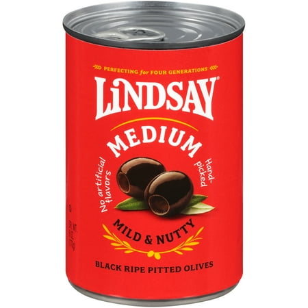 Lindsay California Ripe Pitted Medium Olives, 6 Oz