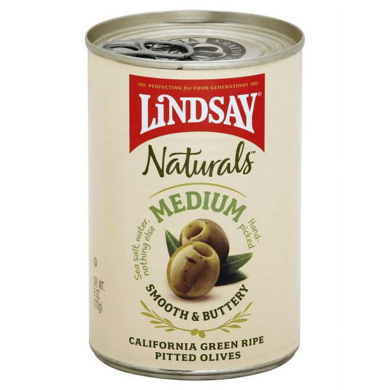 Lindsay Naturals Medium Green Ripe Pitted Olives, 6 oz - Perfect