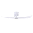 thumbnail image 1 of Lindsay ceiling fan in Matte White finish with 52" solid matte white wood blades and eco-friendly, dimmable LED light kit., 1 of 7