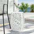thumbnail image 1 of Lindsey Metal Outdoor Side Table, White, 1 of 7