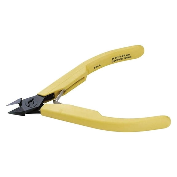 Lindstrom Diagonal Cutter 8144 - Precision Flush Cutters, Tapered Head, 5.5 Inch - Electrician Tools, Wire Strippers, Jewelry Making, Hobby & Craft Cutting