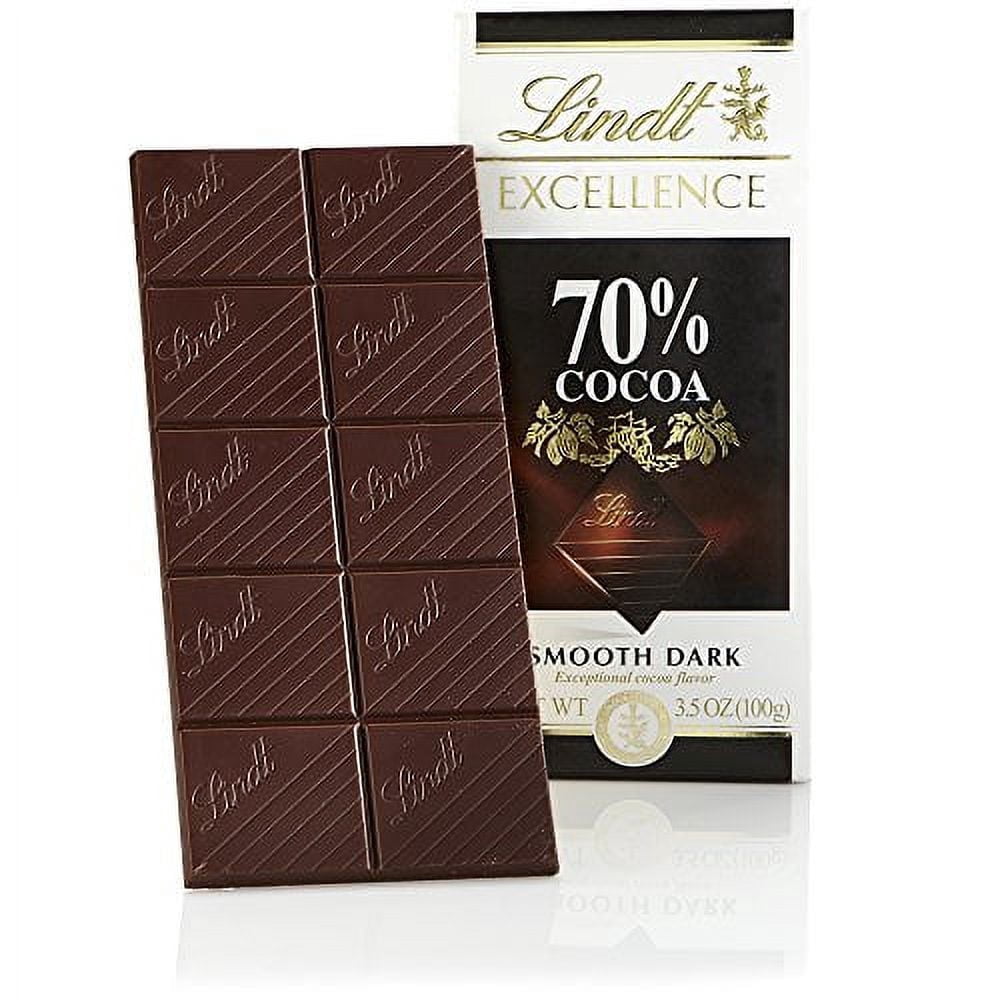 Lindt 70% Cocoa Intense Dark Chocolate Excellence Bar, 3.5-Ounce