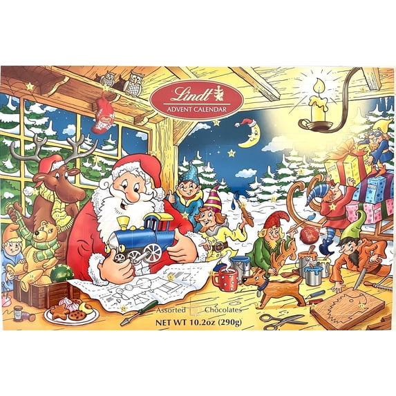 Lindt Assorted Chocolates, Advent Calendar, 10.2 oz