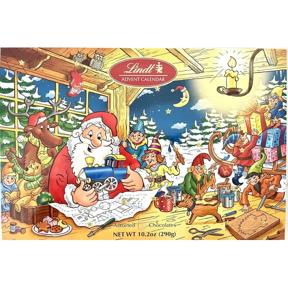 Lindt Assorted Chocolates, Advent Calendar, 10.2 oz
