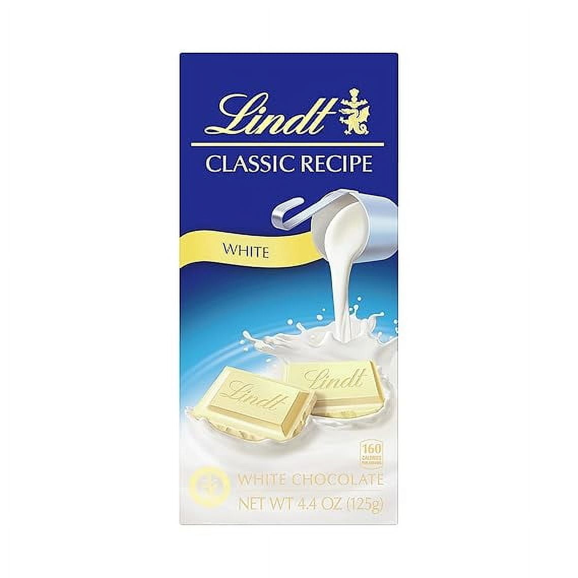 Lindt CLASSIC RECIPE White Chocolate Candy Bar, White Chocolate, 4.4 oz ...