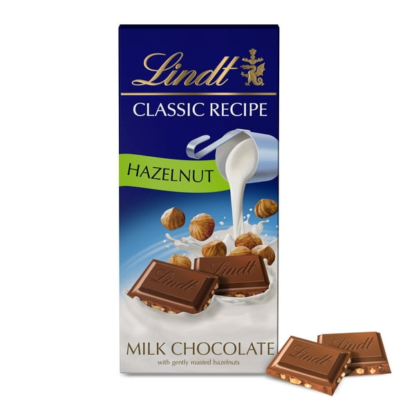 Lindt Classic Recipe Hazelnut Milk Chocolate Candy Bar, 4.4 oz, Bar