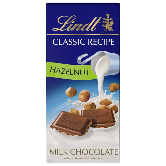 Lindt Classic Recipe Hazelnut Milk Chocolate Candy Bar, 4.4 oz.