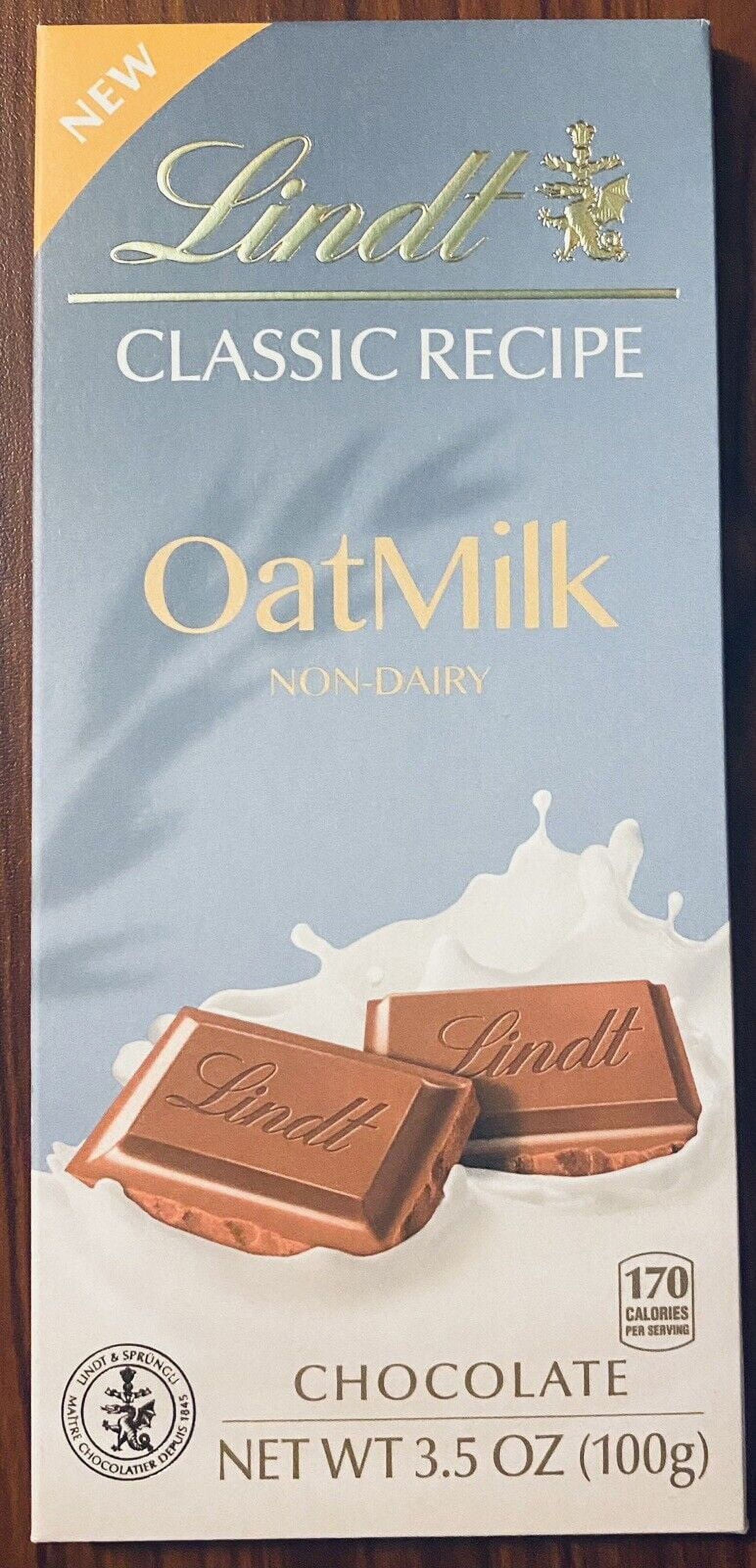 Lindt Classic Recipe NON DAIRY OatMilk Chocolate Bar 3.5 oz Plant Based