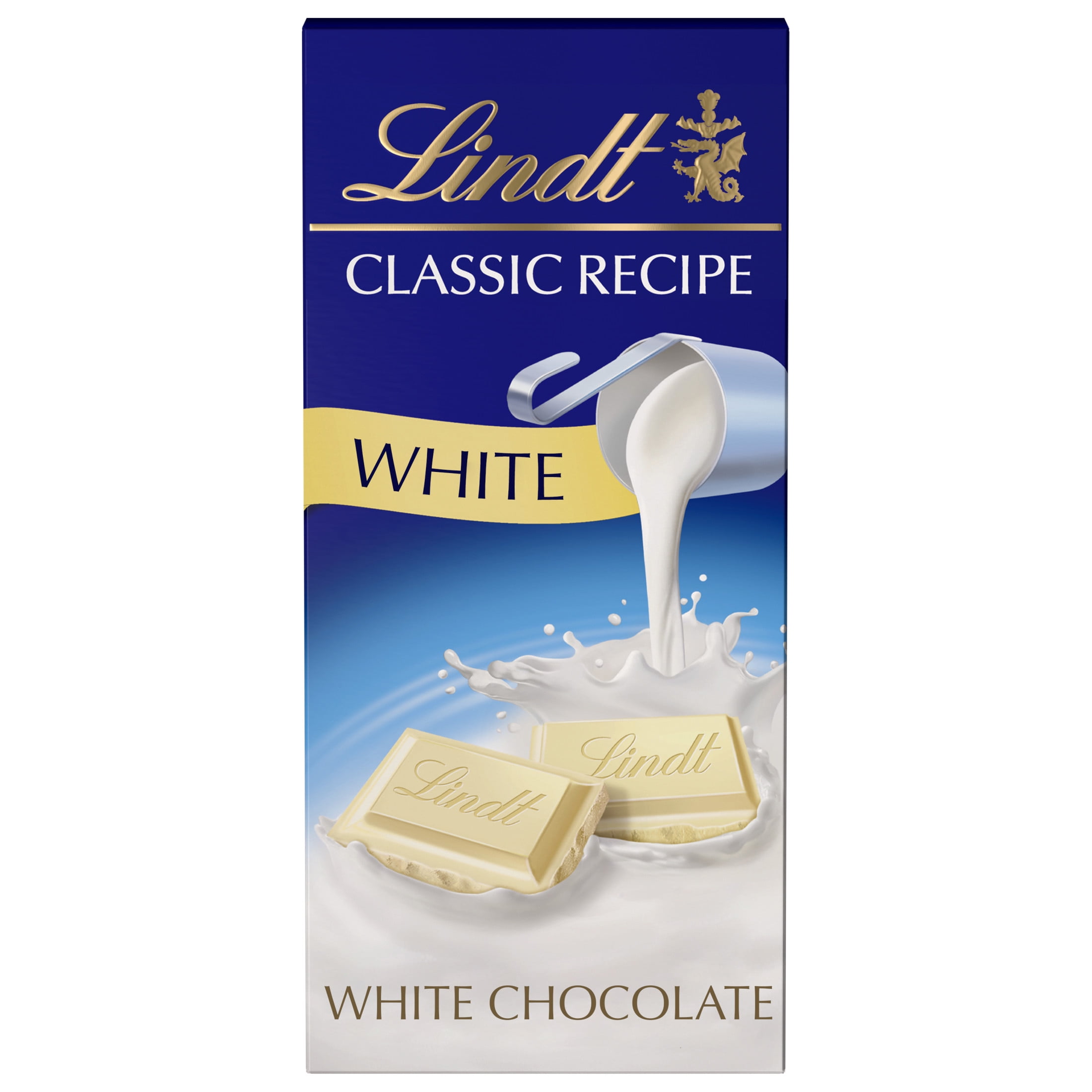 Lindt Classic Recipe White Chocolate Candy Bar, 4.4 oz, Bar