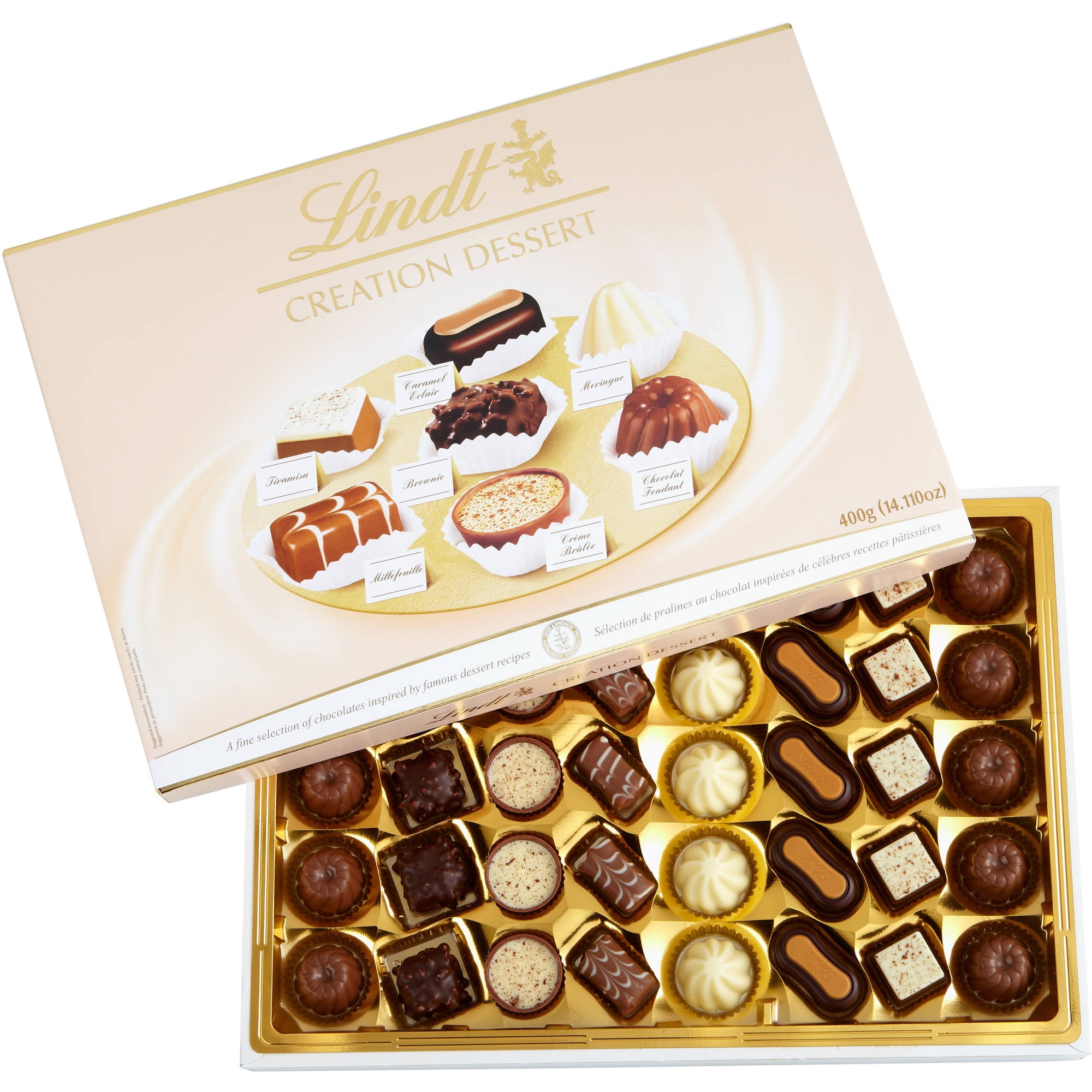 Lindt Creation Dessert, Assorted Chocolate Gift Ballotin 20 Count, 193grams