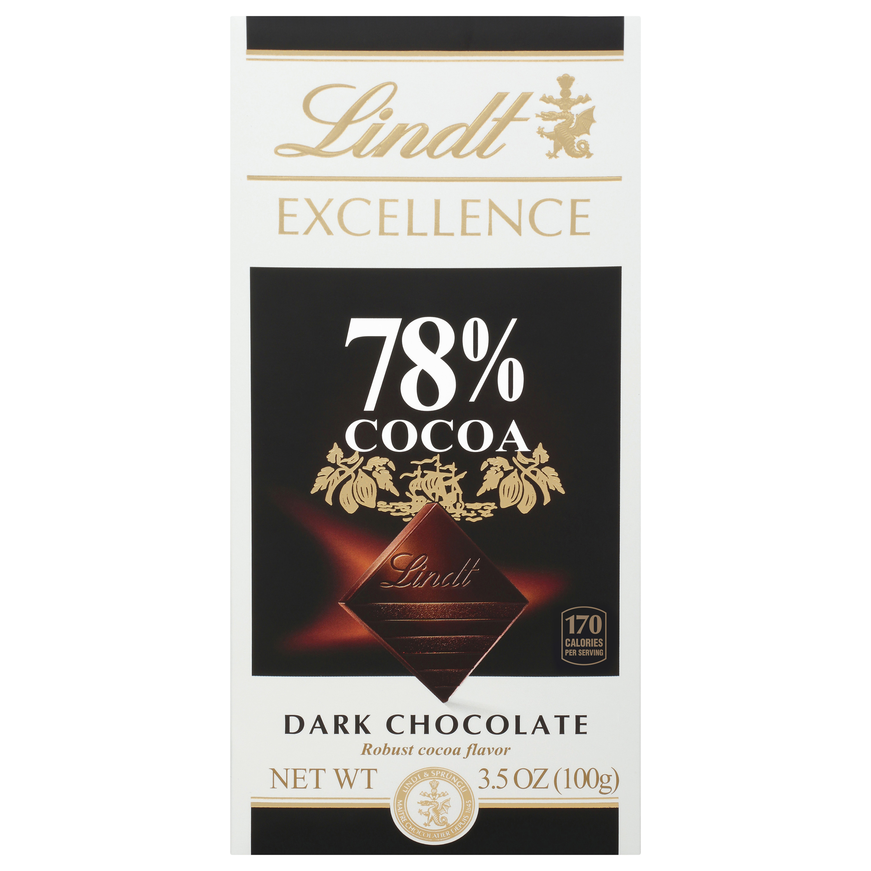 Lindt EXCELLENCE 78% Cocoa Dark Chocolate Bar, Easter Chocolate Candy, 3.5 oz. - image 1 of 16