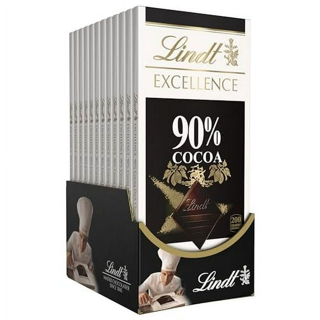 Lindt EXCELLENCE 90 Cocoa Dark Chocolate Candy Bar, Halloween Party
