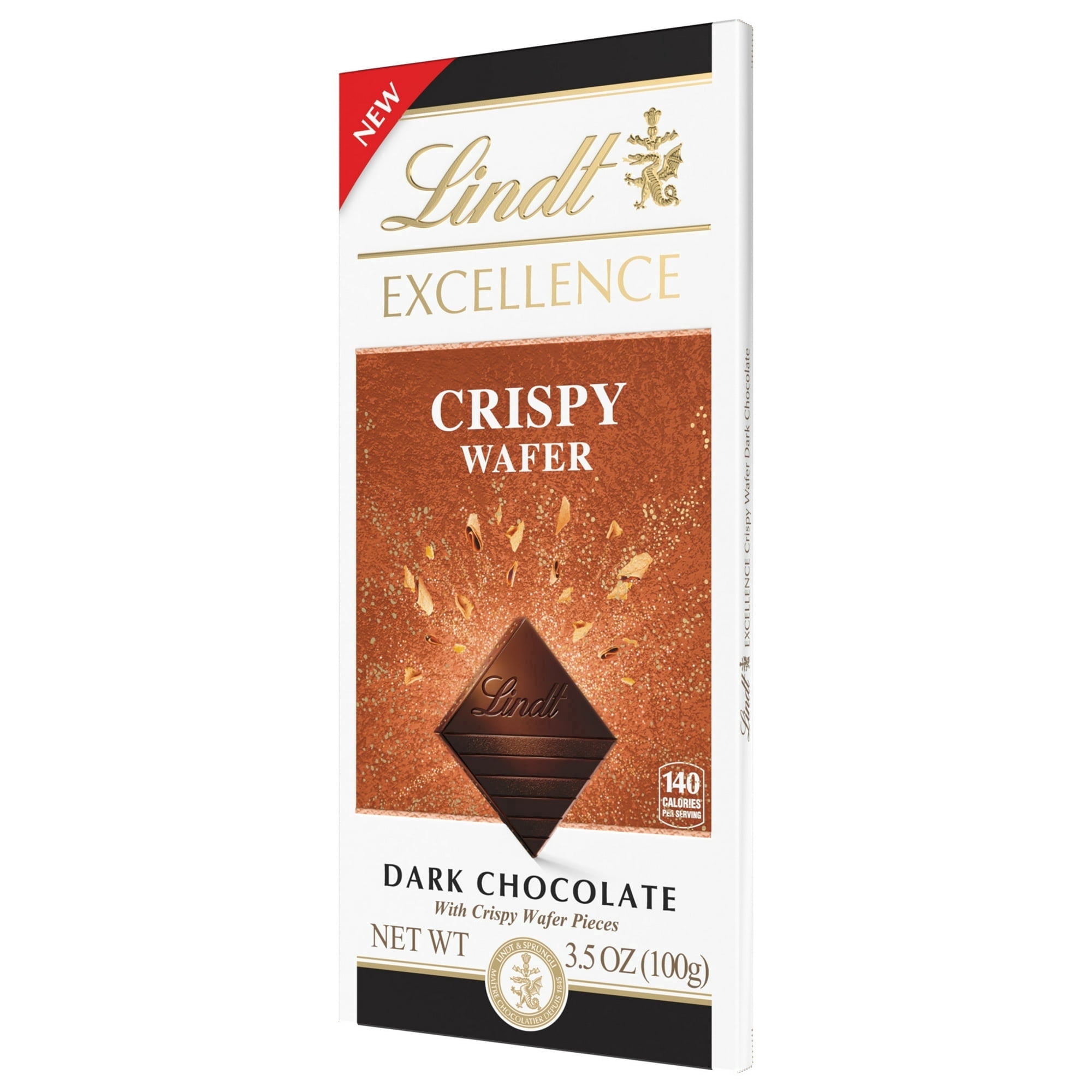 Lindt EXCELLENCE Crispy Wafer Dark Chocolate Candy Bar, 3.5 oz, Bar