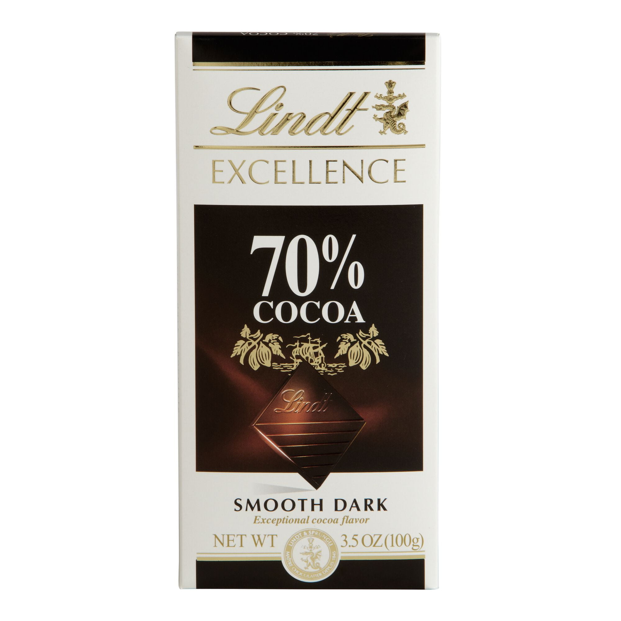 Lindt Excellence 70 Dark Chocolate Bar 3.5 oz. Pack of 4