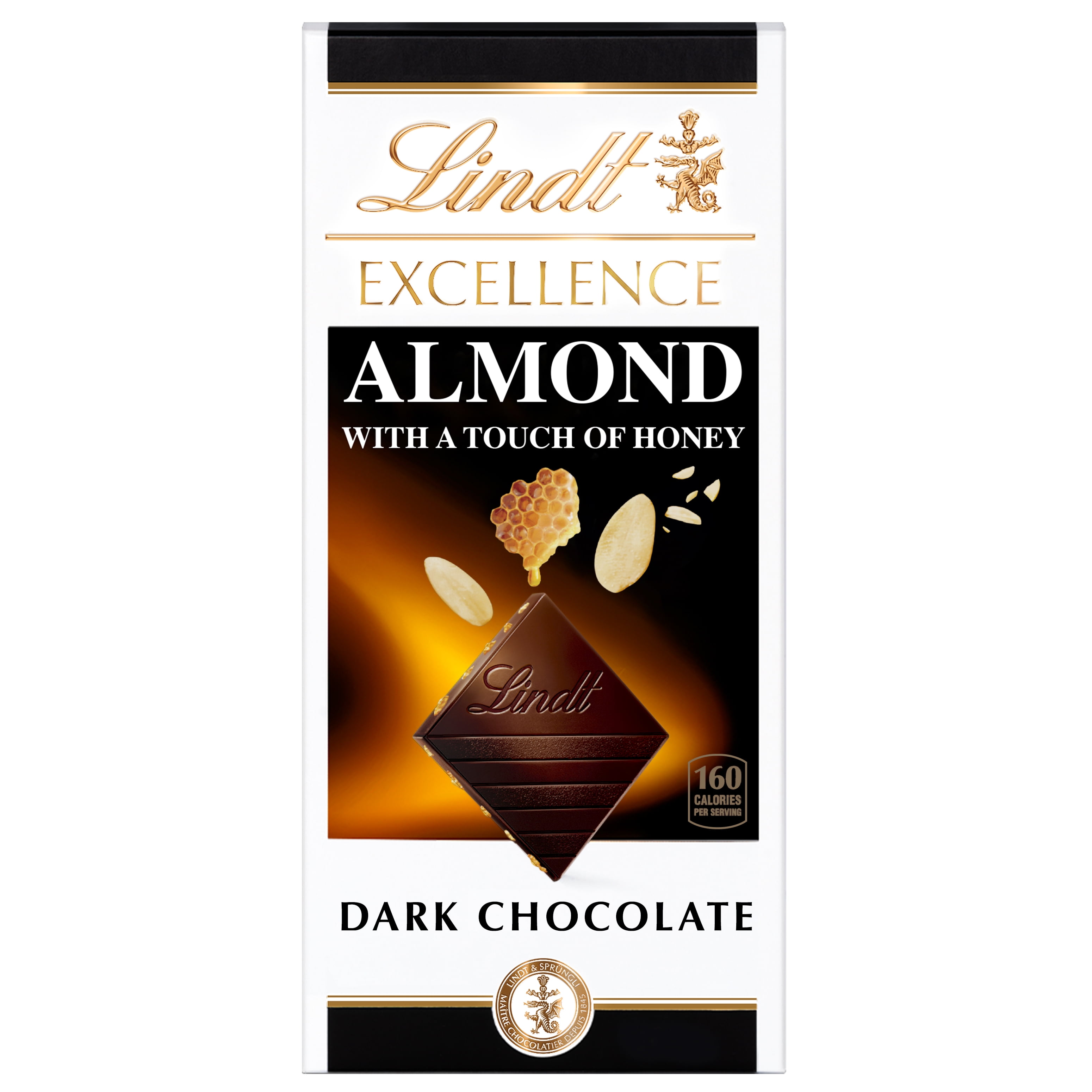 Lindt Excellence Almond with a Touch of Honey Dark Chocolate Candy Bar