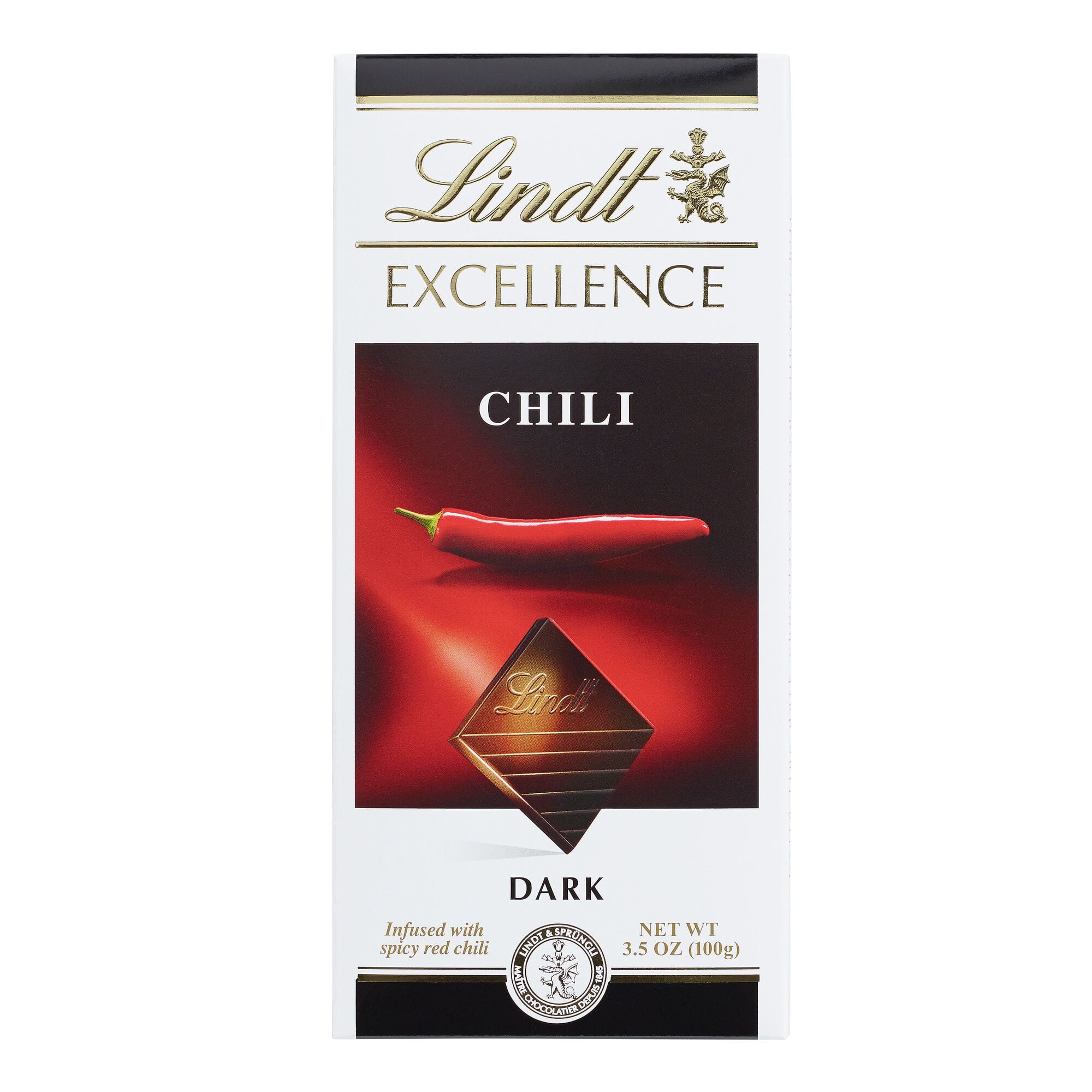 Lindt Excellence Chili Dark Chocolate Bar 3.5 oz. Pack of 4 - Walmart.com