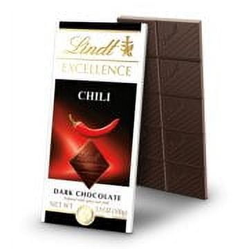 Lindt Excellence Chili Dark Chocolate Candy Bar, 3.5 oz. (Pack of 6)
