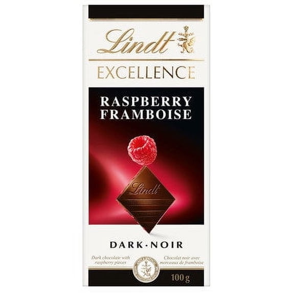 Lindty Bars Raspberry Lindt Excellence Raspberry Dark Chocolate Bar, 100g/3.5 oz. - Walmart.com