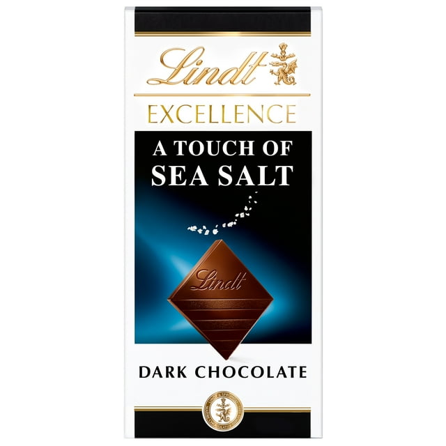 Lindt Excellence Sea Salt Dark Chocolate Candy Bar, 3.5 oz. Bar