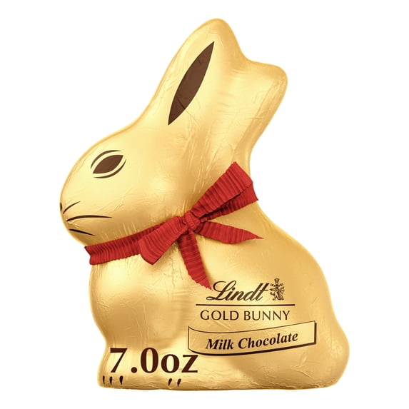 Lindt GOLD BUNNY Milk Chocolate, Hollow Milk Chocolate Easter Bunny, 7.0 oz. Bunny