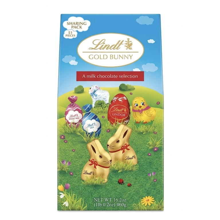 Lindt Gold Bunny A Milk Chocolate Selection 51 Pieces, Sharing