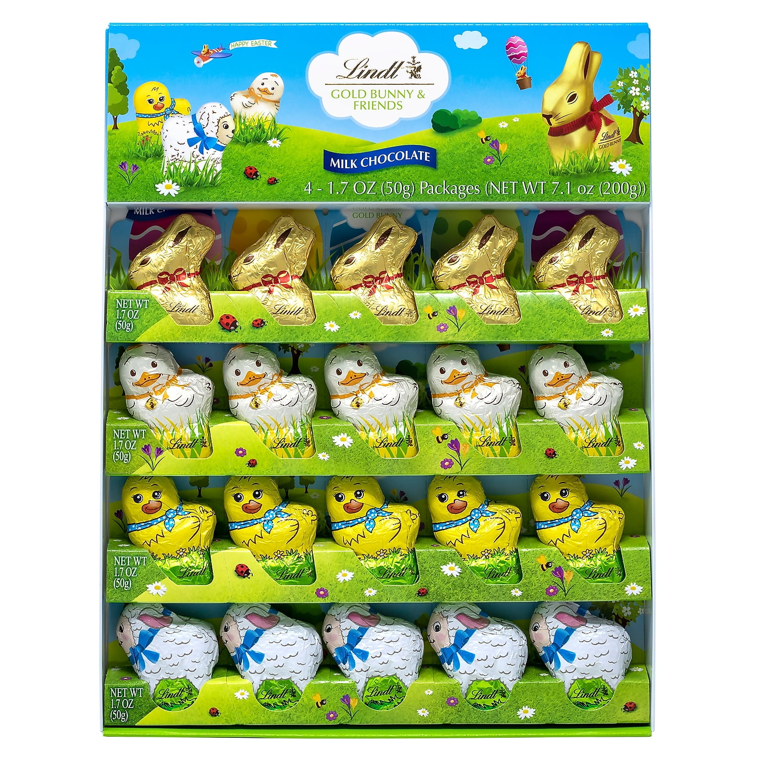 Lindt Gold Bunny & Friends Milk Chocolate 7.1 oz. (220-00105)