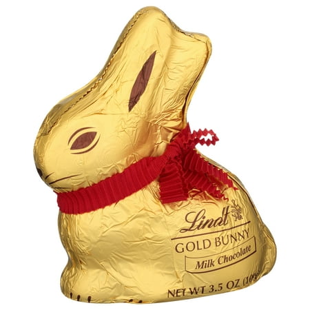 Lindt Gold Bunny, Milk Chocolate, Easter Chocolate Candy Bunny, 3.5 oz, 1 Count