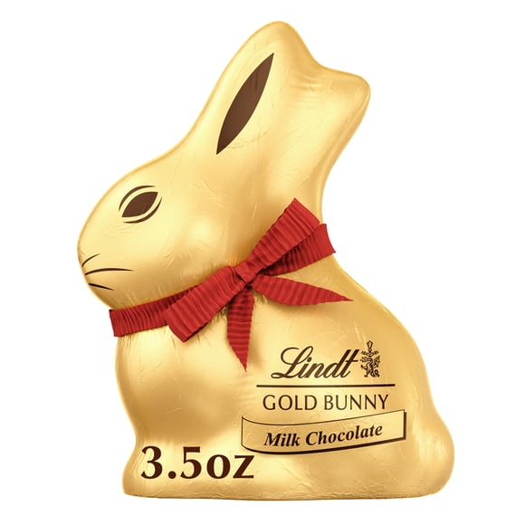 Lindt Gold Bunny, Milk Chocolate, Easter Chocolate Candy Bunny, 3.5 oz, 1 Count
