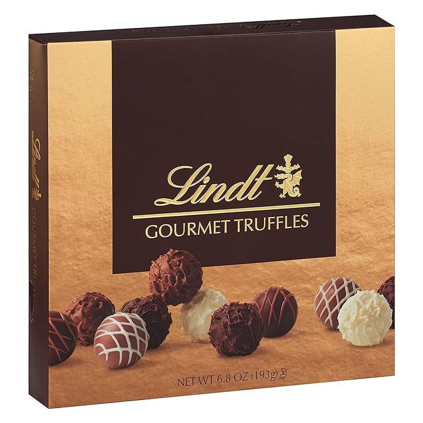 Lindt Gourmet Chocolate Candy Truffles Gift Box, Assorted Chocolate Candy Truffles, 6.8 oz.