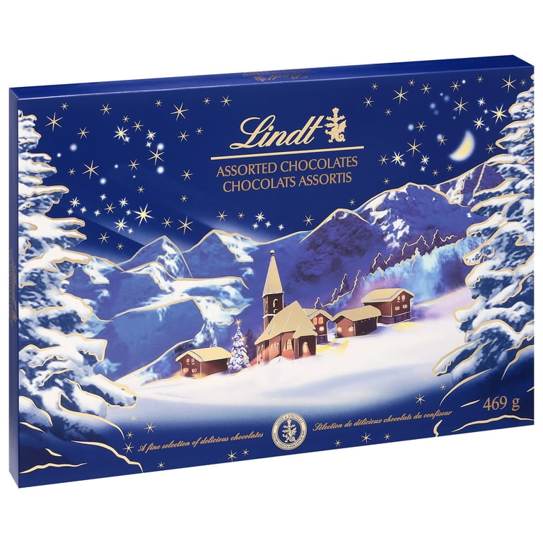 Lindt Holiday Winter Village Assorted Chocolate Gift Box, 16.5 oz. Box 