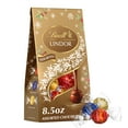 thumbnail image 1 of Lindt LINDOR Assorted Chocolate Christmas Candy Truffles, 8.5 oz. Bag, 1 of 12