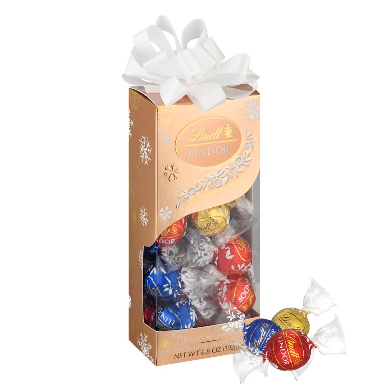 Lindt LINDOR Assorted Chocolate Christmas Candy Truffles