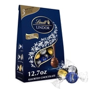Lindt LINDOR Assorted Dark Chocolate Candy Truffles, 12.7 oz. Bag
