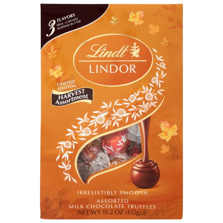 Lindt LINDOR Harvest Assorted Milk Chocolate Truffles, 15.2 oz