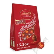 Lindt LINDOR Milk Chocolate Candy Truffles, 15.2 oz. Bag