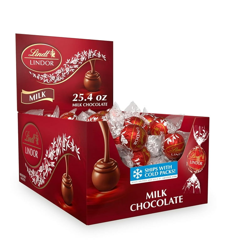 Lindt LINDOR MILK 200g×4箱 Lindt Assortment 4 X 200g / 2 Mixed Truffles 2 Milk