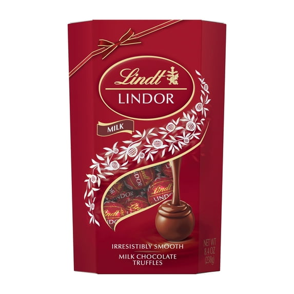 Lindt LINDOR Milk Chocolate Truffles Gift Box, 8.4 oz.