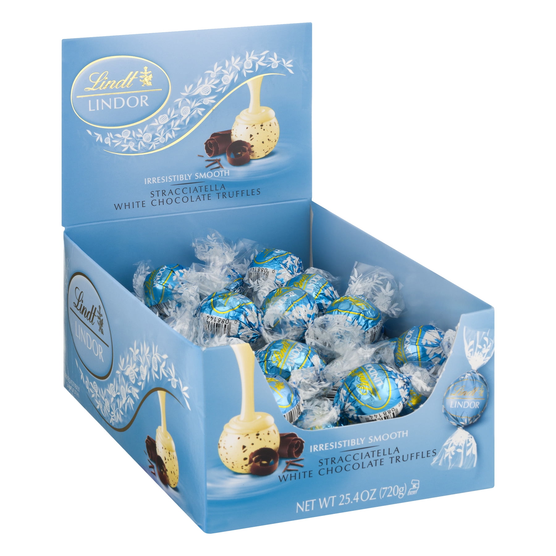 Lindt LINDOR Stracciatella Chocolate Truffles, 25.4 oz, 60 Ct