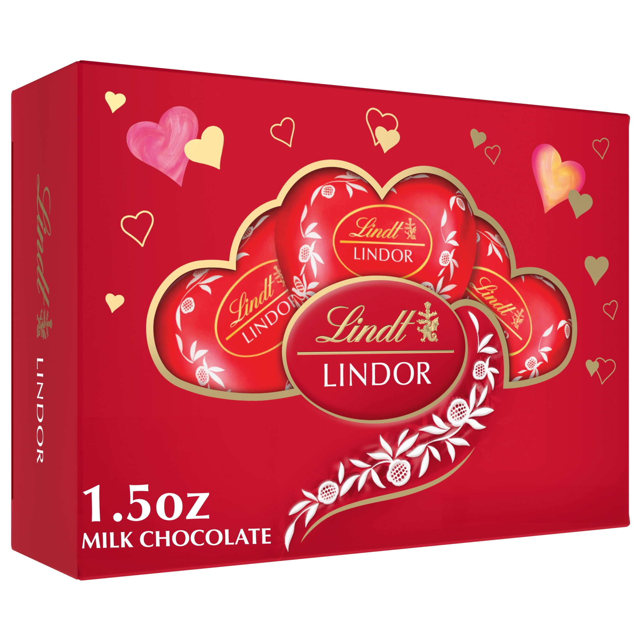 Lindt LINDOR Valentine's Day Milk Chocolate Candy Truffles Heart